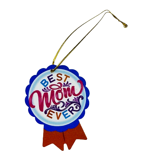 Ornament - Wooden - Mom