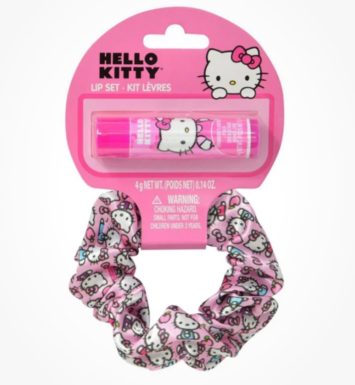 Hello Kitty Hair Scrunchy and Lip Balm