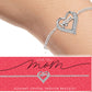 Best Mom Silver Heart Bracelet