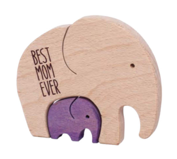 Wooden Elephant - Best Mom