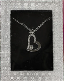 Necklace, Mom Heart Silver