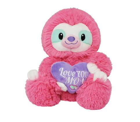 I Love Mom Sloth Plush