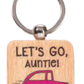 Wooden Keychain, Aunt