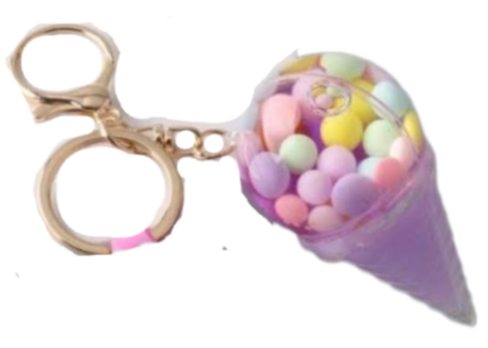 Keychain, Floating Cone/Paw Print