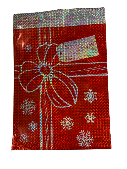 Red Medium Mylar Self Sealing Gift Bags