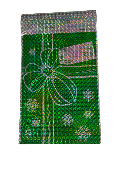 Green Small Mylar Self Sealing Gift Bags