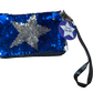 02 Blue Star Sequin Zipper Bag