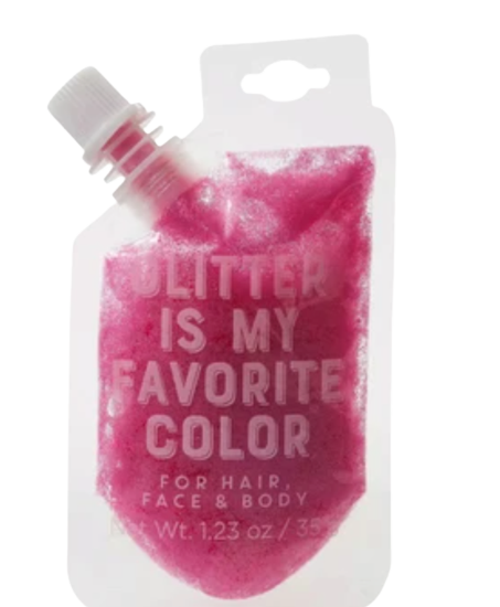 Glitter Pouch, Pink Mini